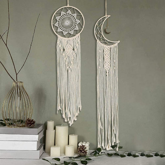 DIY Macramé Dream Catcher Kit – 2 Wall Hanging Designs for Beginners