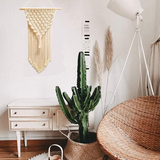 DIY Macramé Wall Hanging Kit – 3 Patterns with Cord, Dowels & Guide